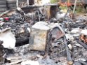 Wohnwagen ausgebrannt Koeln Muelheim Muelheimer Ring Piccoloministr P036